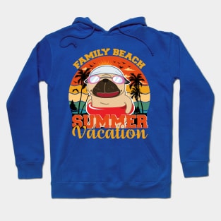 Summer beach PUG Hoodie